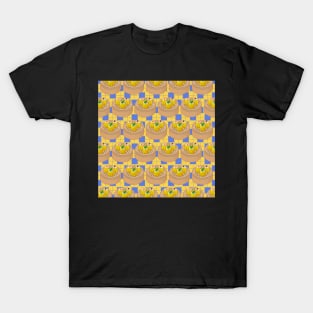 Dim Sum Funky Hong Kong Street Food with Blue and Yellow Tile Floor - Pop Art T-Shirt